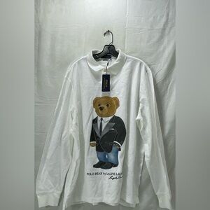 POLO RALPH LAUREN PREPPY BEAR Classic FIT LONG SLEEVE POLO SHIRT XL Classic Fit